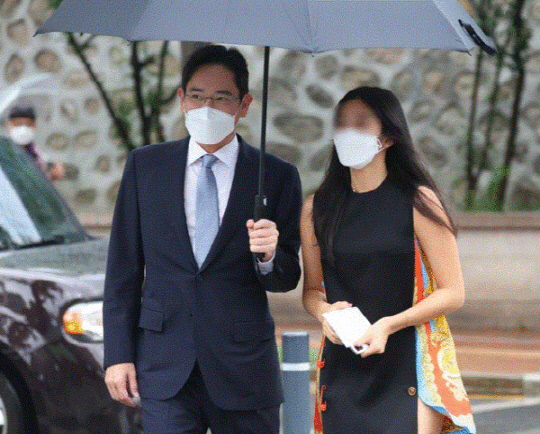 이재용 삼성전자 회장과 딸 이원주 씨. [연합뉴스]